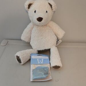 Scentsy Cream and Brown Stuffed Bear